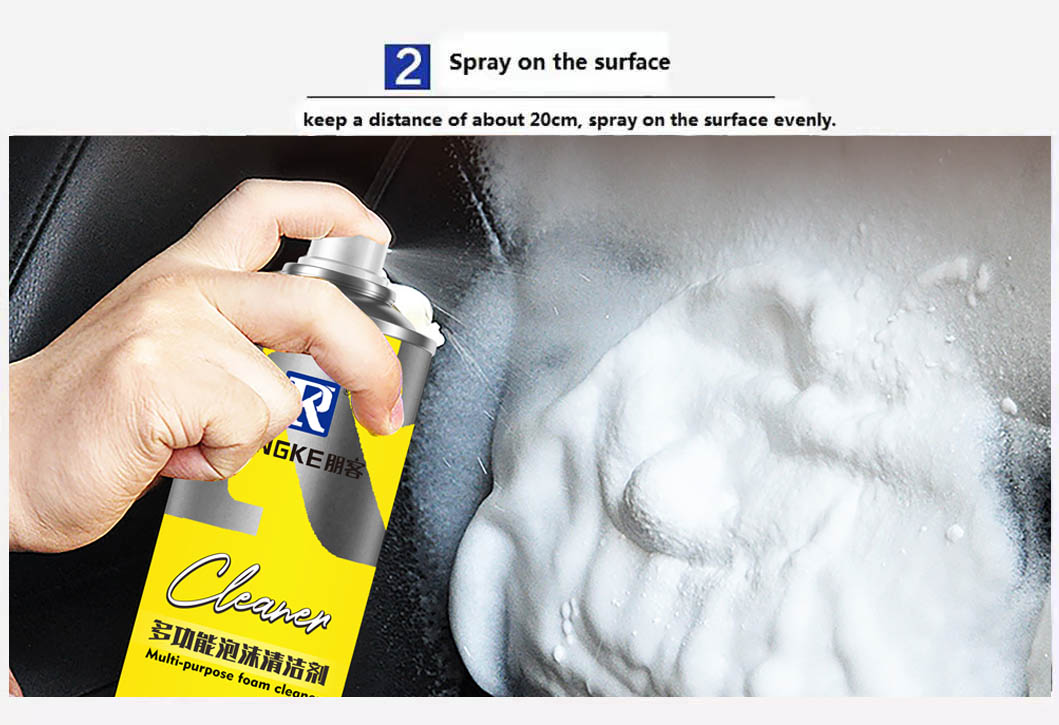 Multi purpose foam cleaner spray