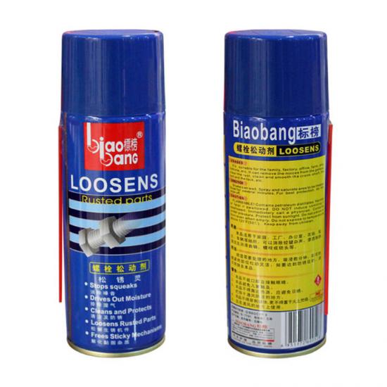 Loosen lubricants bolt spray